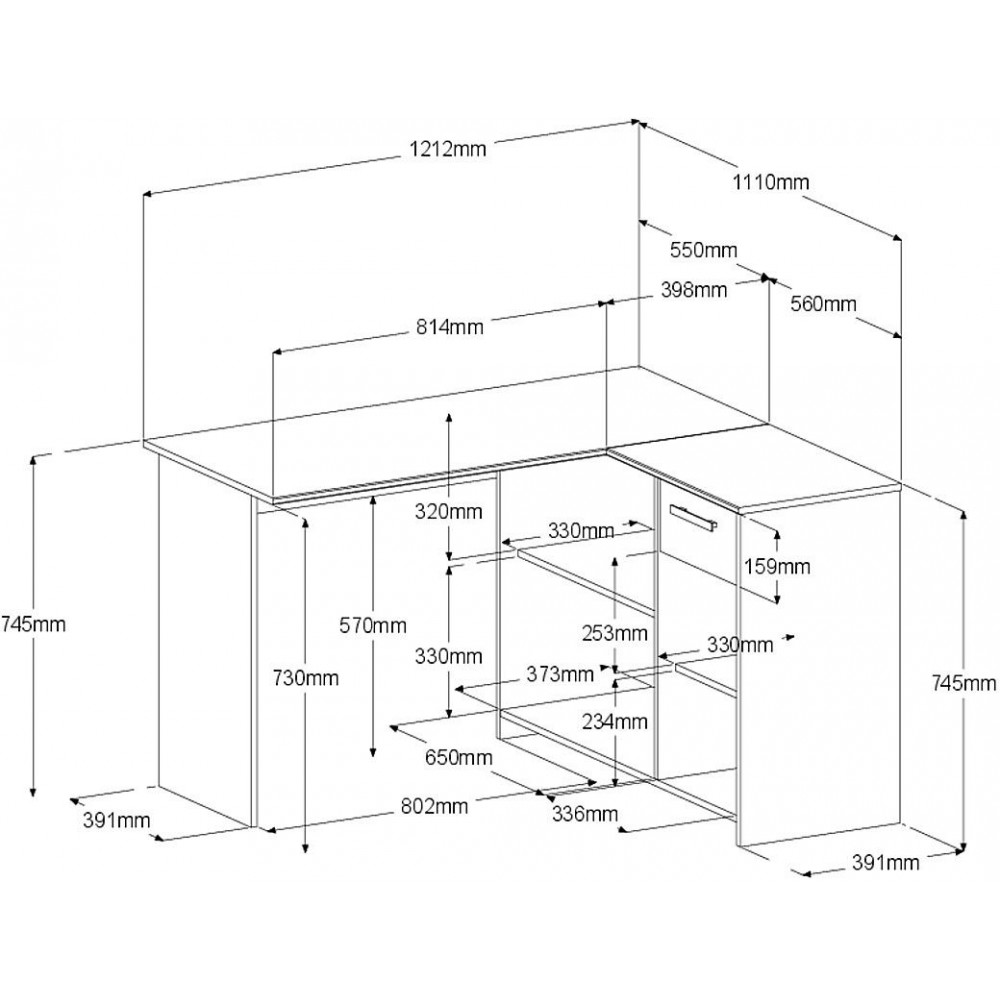 Γωνιακό γραφείο Olympian