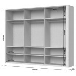 Ντουλάπα Dutchess εξάφυλλη