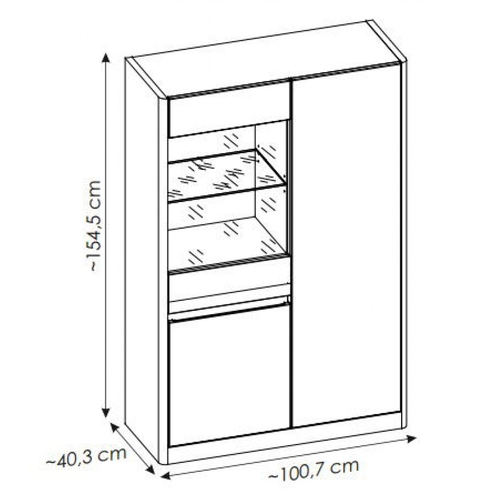 Βιτρίνα Calma Mini