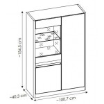 Βιτρίνα Calma Mini