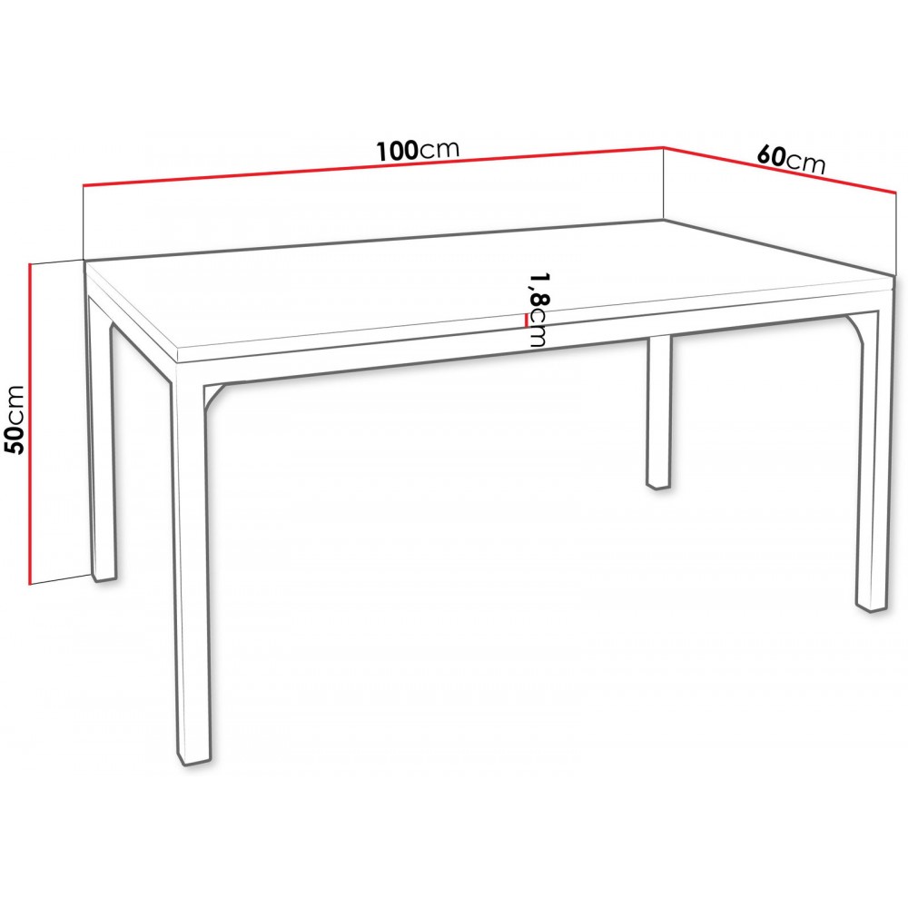 Τραπεζάκι σαλονιού Mocca I 100x60x50