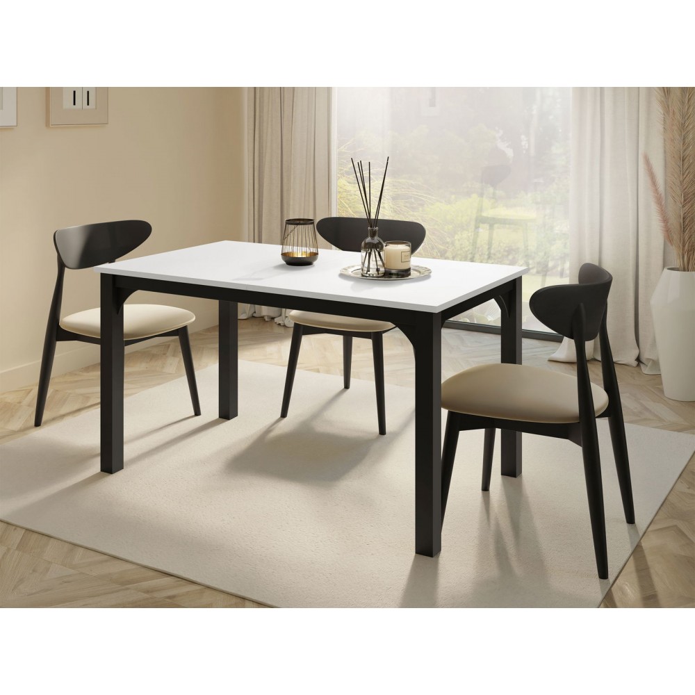 Επεκτεινόμενο τραπέζι Focus -Leuko-Μήκος: 140 εκ.