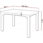 Επεκτεινόμενο τραπέζι Focus -Fusiko-Μήκος: 140 εκ.