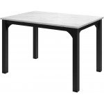 Επεκτεινόμενο τραπέζι Focus -Leuko Marmaro-Μήκος: 120 εκ.