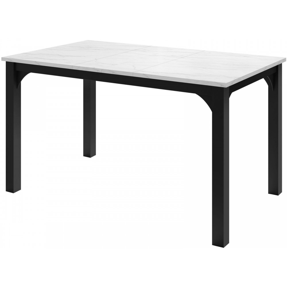 Επεκτεινόμενο τραπέζι Focus -Leuko Marmaro-Μήκος: 140 εκ.