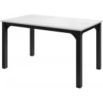 Επεκτεινόμενο τραπέζι Focus -Leuko Marmaro-Μήκος: 140 εκ.