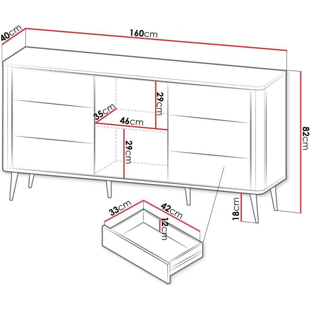 Μπουφές Marly Reg III-Kafe