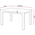 Επεκτεινόμενο τραπέζι Focus plus 160x90x76