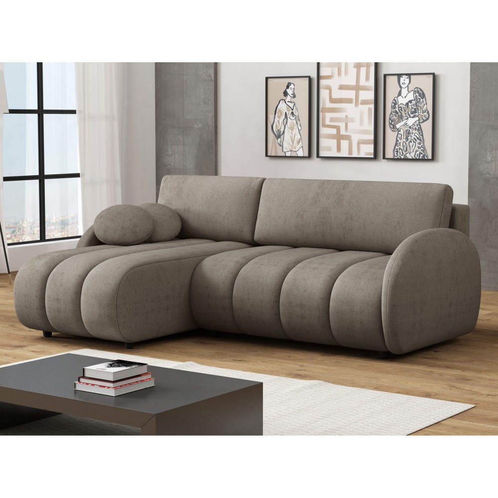 Γωνιακός καναπές Zara-Gkri Skouro