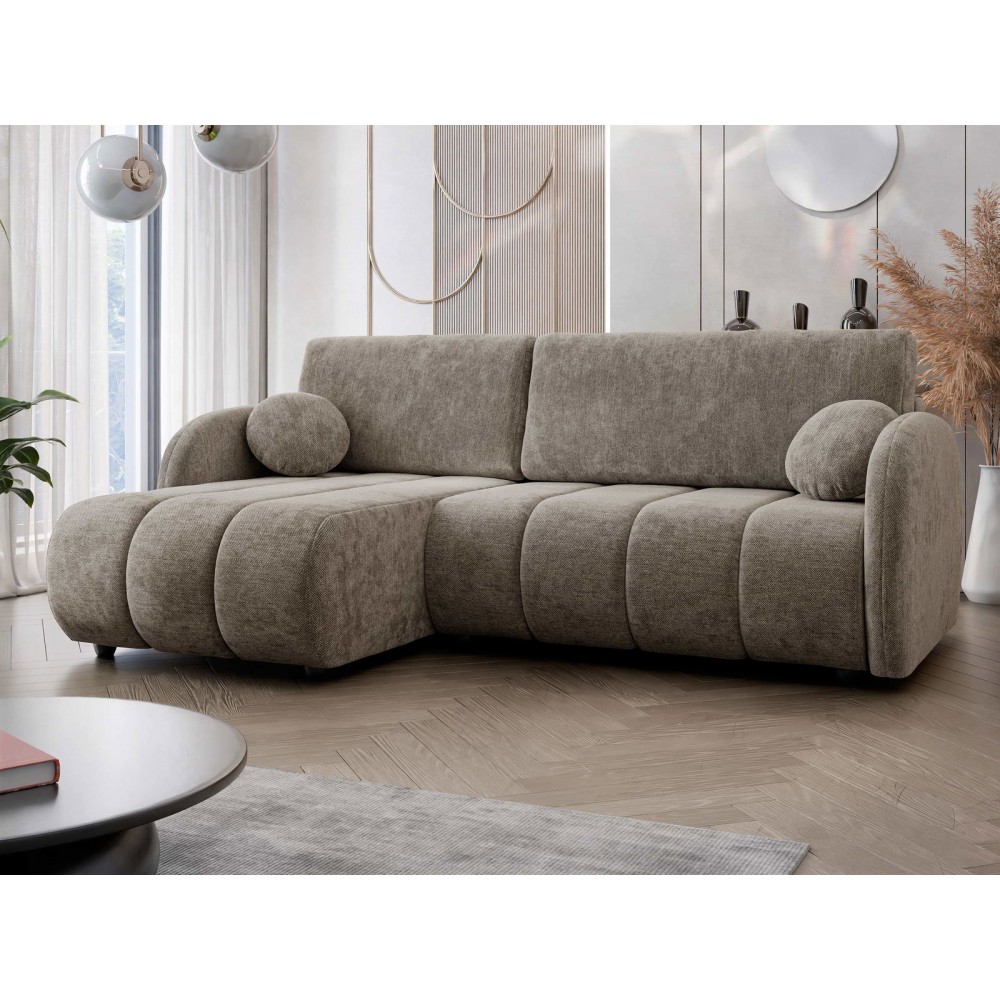 Γωνιακός καναπές Zara-Gkri Skouro