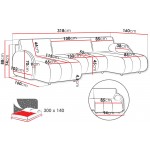 Γωνιακός καναπές Zara U-Gkri