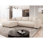 Γωνιακός καναπές Merkos-Beige