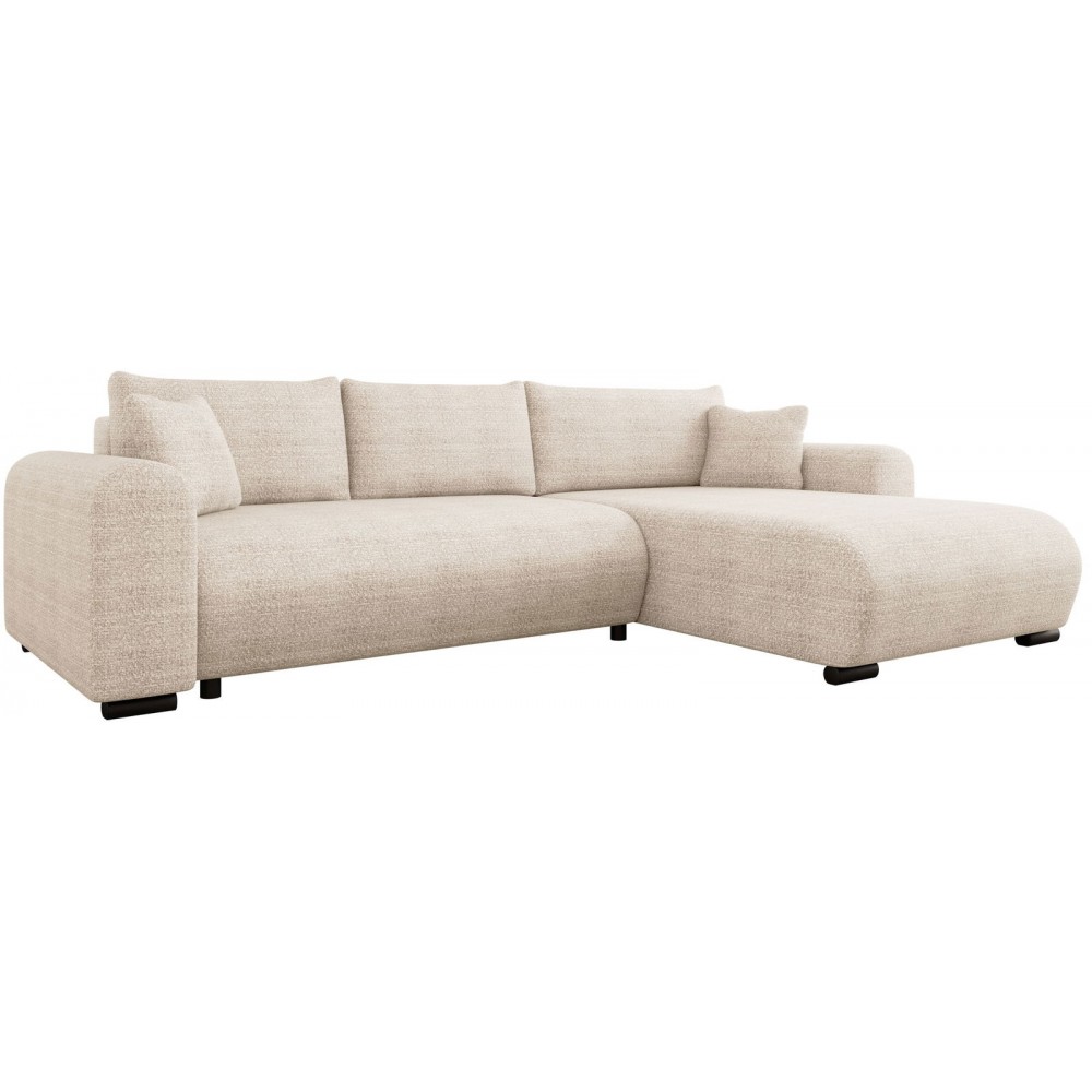 Γωνιακός καναπές Merkos-Beige