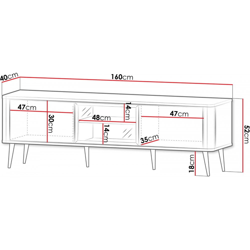 Έπιπλο τηλεόρασης Marly Reg I-Kafe
