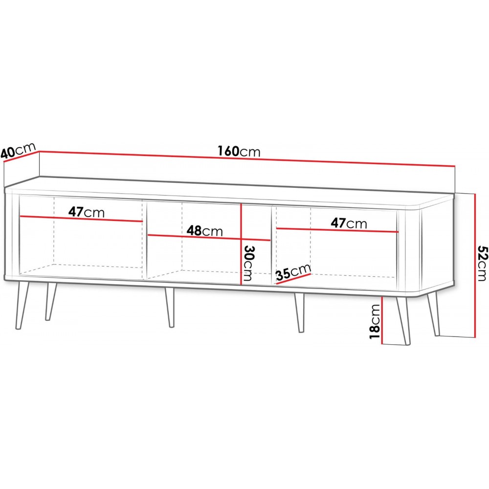Έπιπλο τηλεόρασης Marly Reg II-Mauro