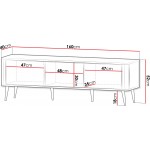 Έπιπλο τηλεόρασης Marly Reg II-Kafe