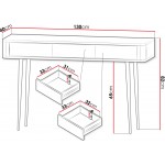 Κονσόλα Marly Reg 130x40x82
