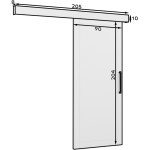 Συρόμενη πόρτα Shiro-Mauro