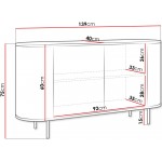 Μπουφές Lygrint I-leuko marmaro - xruso