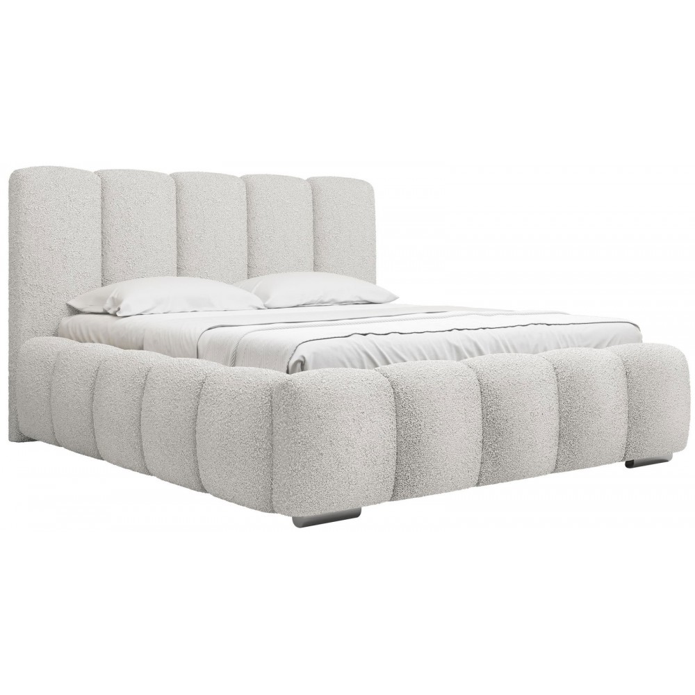 Επενδυμένο κρεβάτι Wizko-Leuko-160 x 200