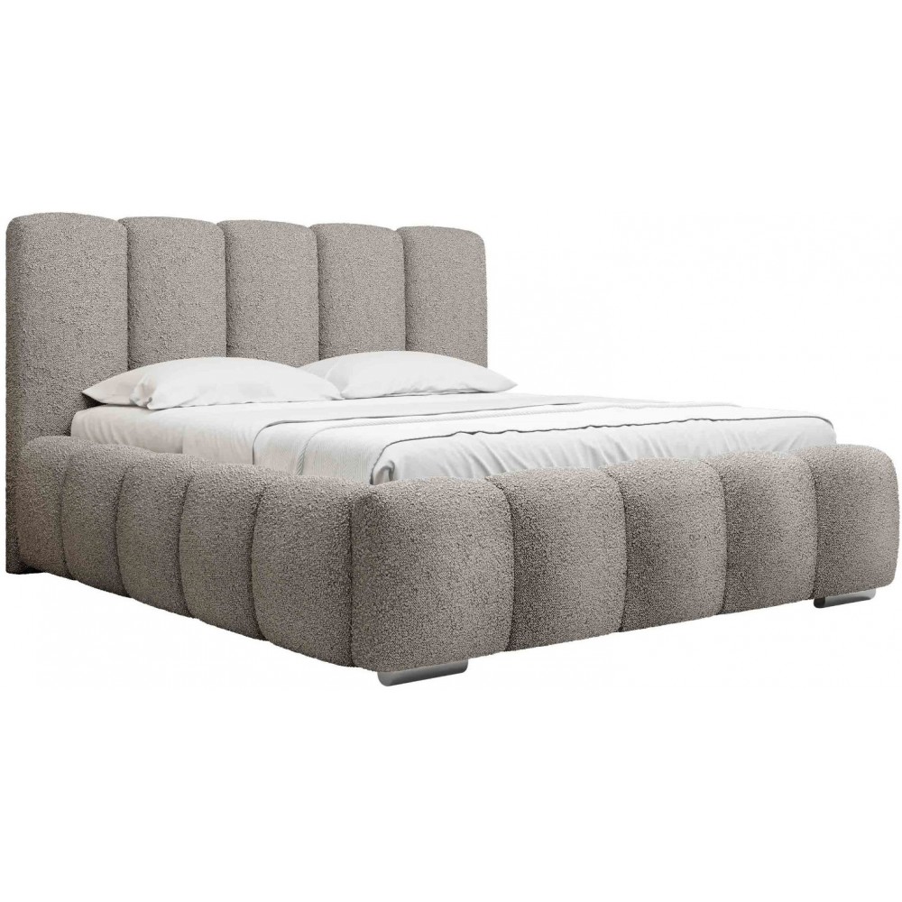 Επενδυμένο κρεβάτι Wizko-Gkri Skouro-160 x 200