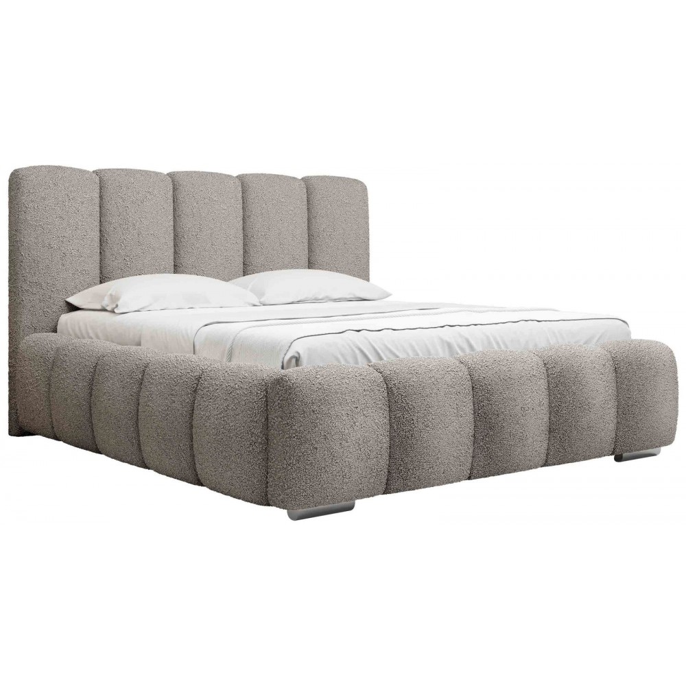 Επενδυμένο κρεβάτι Wizko-Gkri Skouro-180 x 200