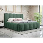 Επενδυμένο κρεβάτι Wizko-Prasino Skouro-140 x 200