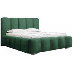 Επενδυμένο κρεβάτι Wizko-Prasino Skouro-140 x 200