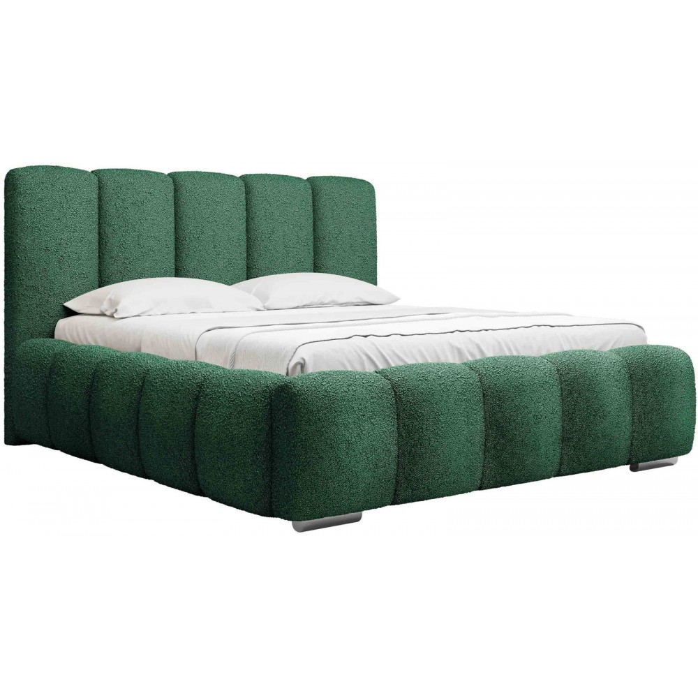 Επενδυμένο κρεβάτι Wizko-Prasino Skouro-180 x 200
