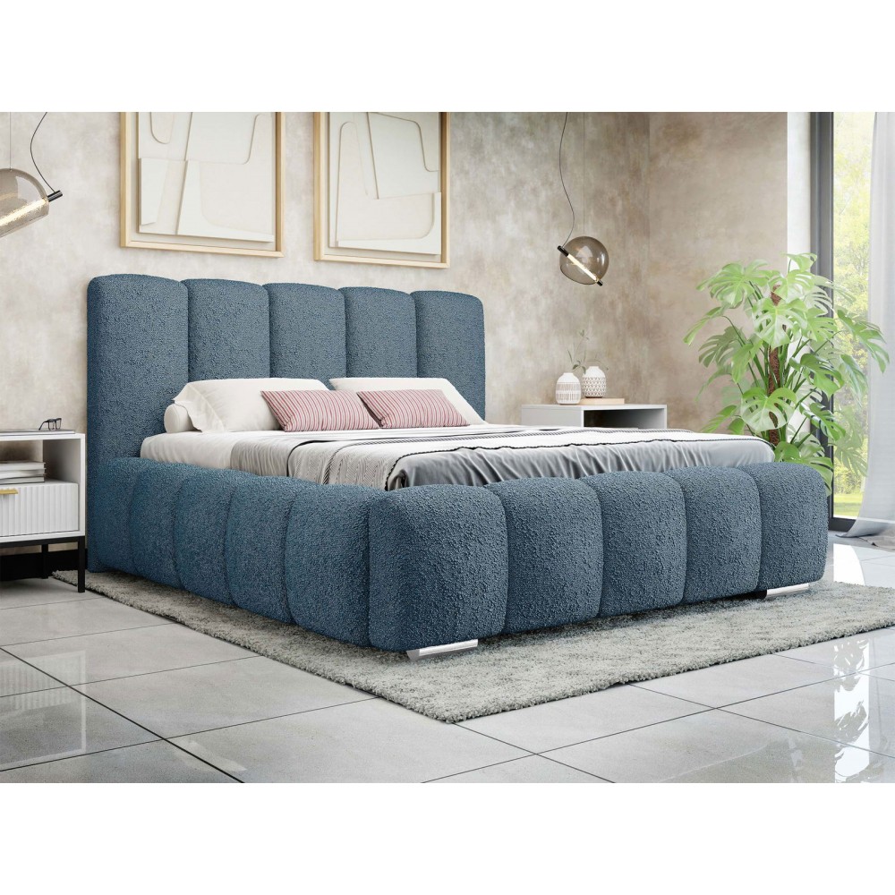 Επενδυμένο κρεβάτι Wizko-Mple-160 x 200