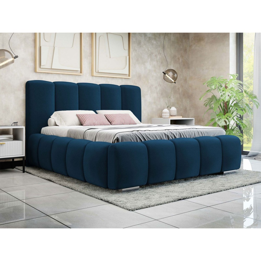 Επενδυμένο κρεβάτι Wizko-Mple Skouro-160 x 200