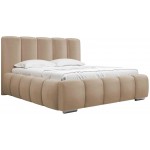 Επενδυμένο κρεβάτι Wizko-Mpez-140 x 200