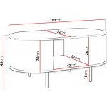 Τραπεζάκι σαλονιού Lygrint-mauro marmaro - mauro