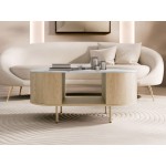 Τραπεζάκι σαλονιού Lygrint-leuko marmaro - xruso