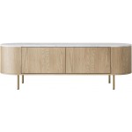 Έπιπλο τηλεόρασης Lygrint I-leuko marmaro - xruso