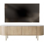 Έπιπλο τηλεόρασης Lygrint I-leuko marmaro - xruso