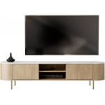 Έπιπλο τηλεόρασης Lygrint II-leuko marmaro - xruso