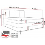 Επενδυμένο κρεβάτι Point-Staxti-140 x 200