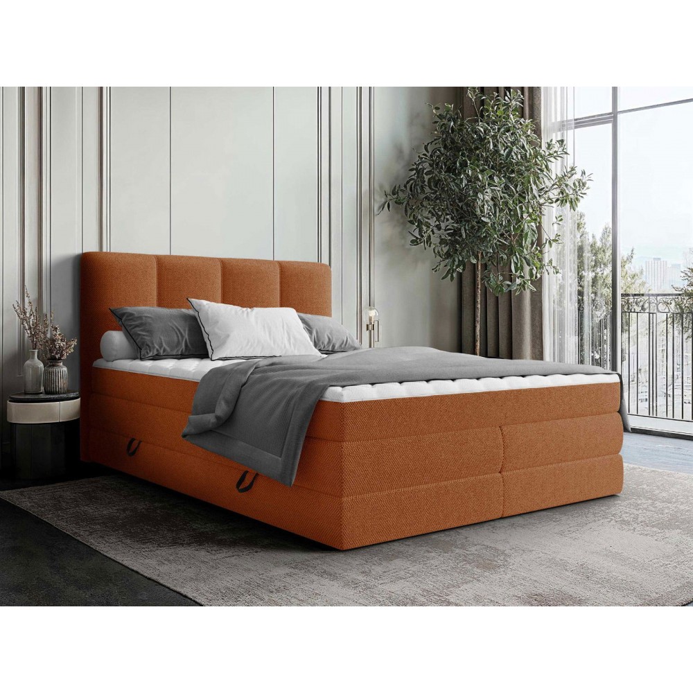Επενδυμένο κρεβάτι Point-Portokali-180 x 200