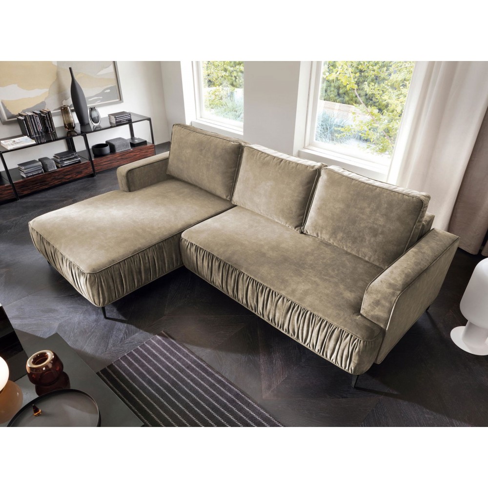 Γωνιακός καναπές Lavar-Kafe-Αριστερή