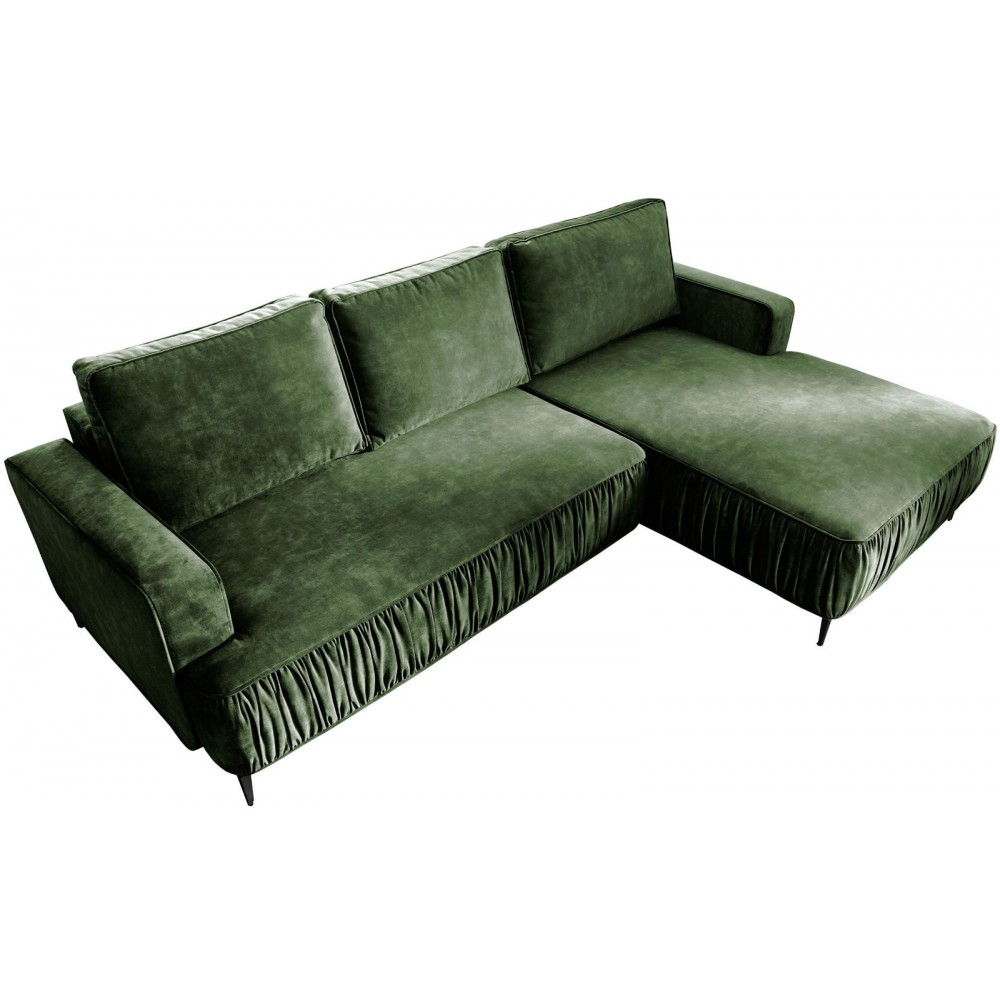 Γωνιακός καναπές Lavar-Prasino-Δεξιά