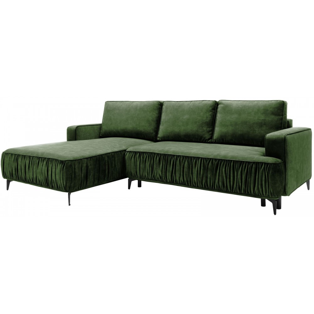 Γωνιακός καναπές Lavar-Prasino-Αριστερή