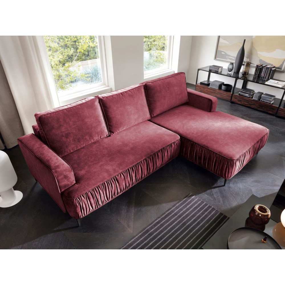 Γωνιακός καναπές Lavar-Roz-Δεξιά