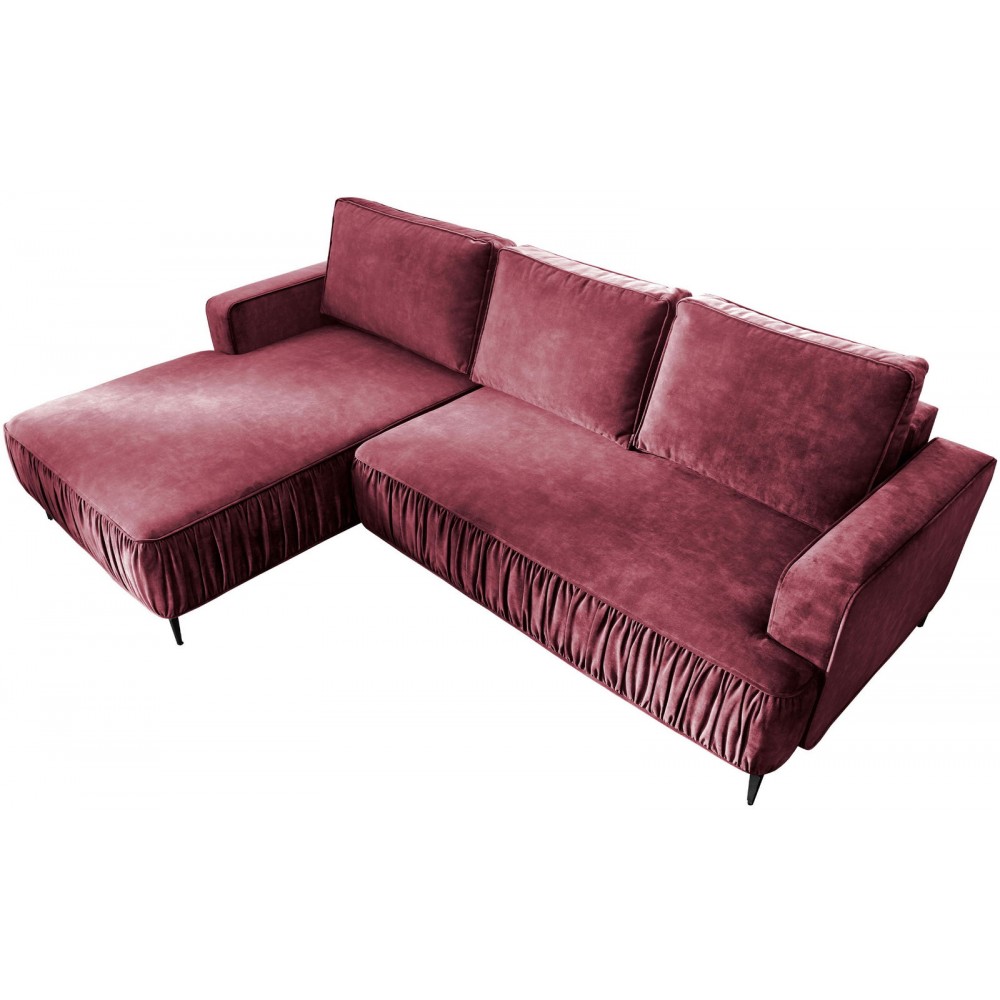 Γωνιακός καναπές Lavar-Roz-Αριστερή