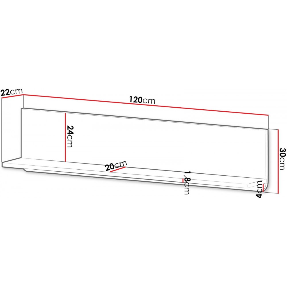 Ράφι Marly Reg II-Kafe