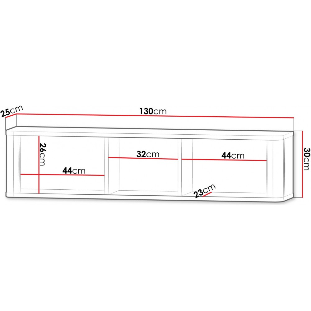 Ράφι Marly Reg III 130x25x30