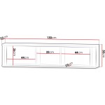 Ράφι Marly Reg III 130x25x30