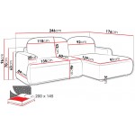 Γωνιακός καναπές Alivar-Gkri-Δεξιά