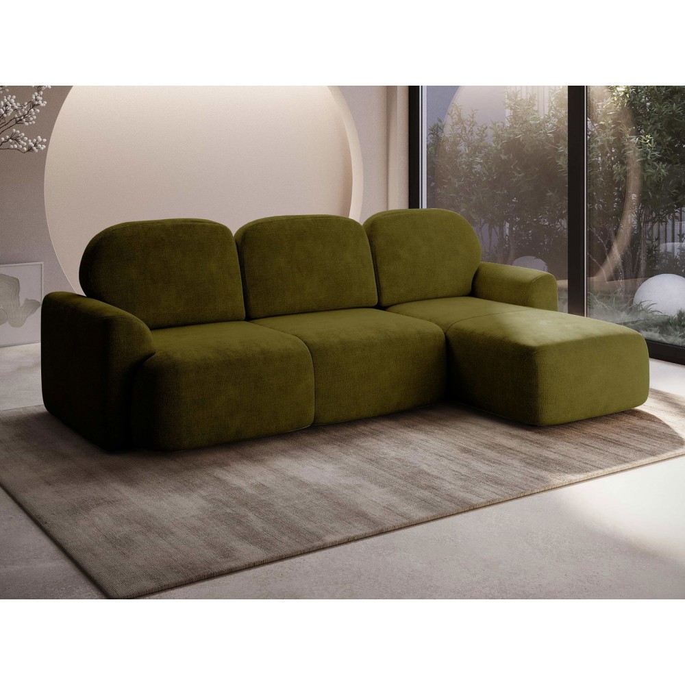 Γωνιακός καναπές Nabu -Prasino-Δεξιά