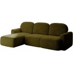 Γωνιακός καναπές Nabu -Prasino-Αριστερή